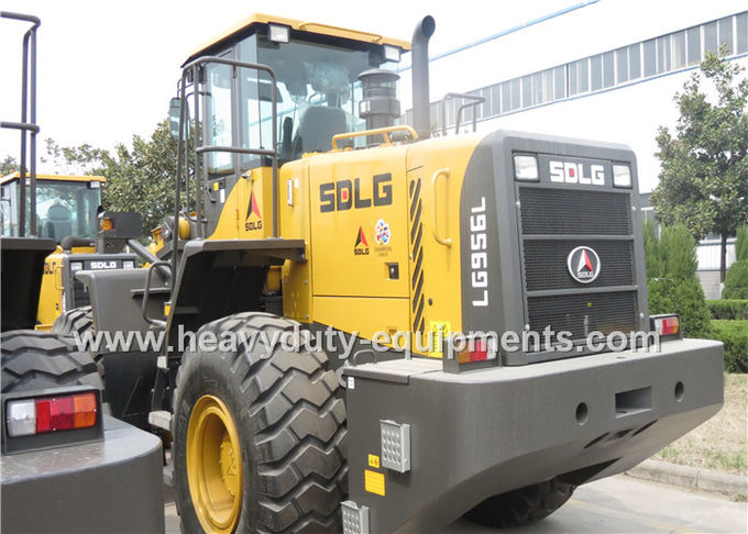 Heavy Duty Axle 5 Ton Wheel Loader DDE Engine With Snow Blade / Air Conditioner