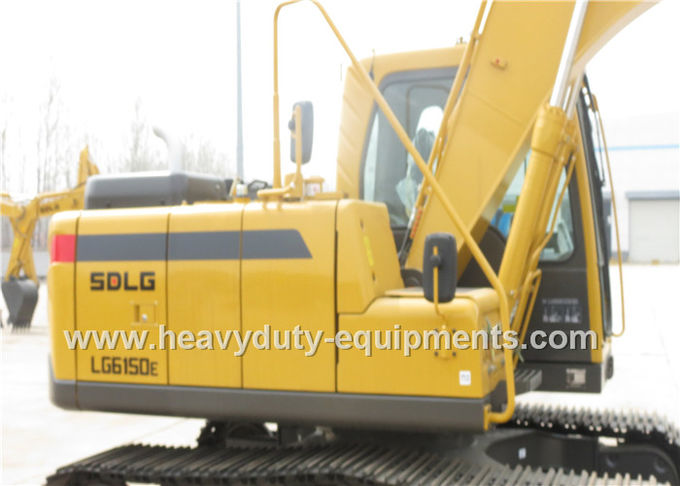 LG6150E Construction Equipment Excavator Pilot Operation With Digging Hammer
